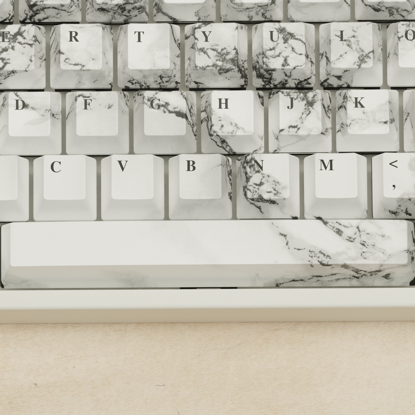 Alpha 108 - 100% Marble Mechanical Keyboard