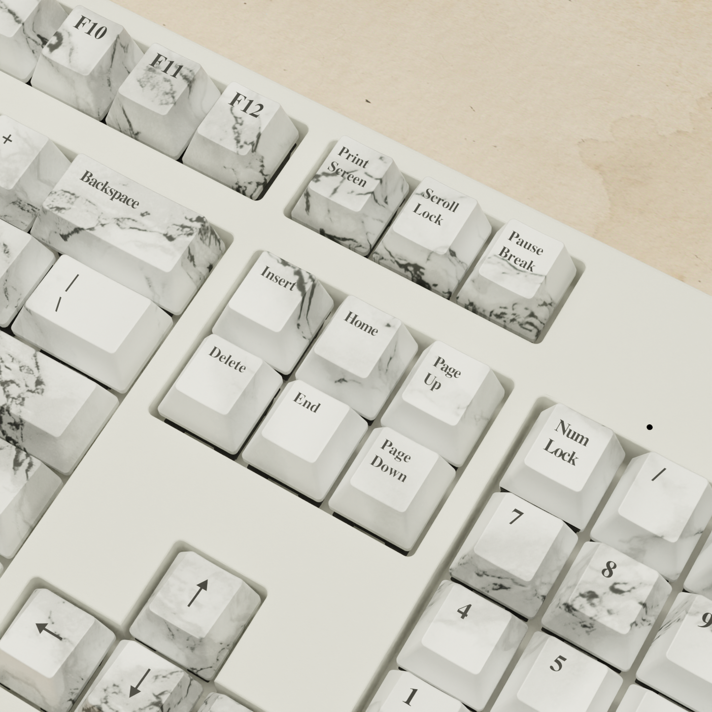 Alpha 108 - 100% Marble Mechanical Keyboard