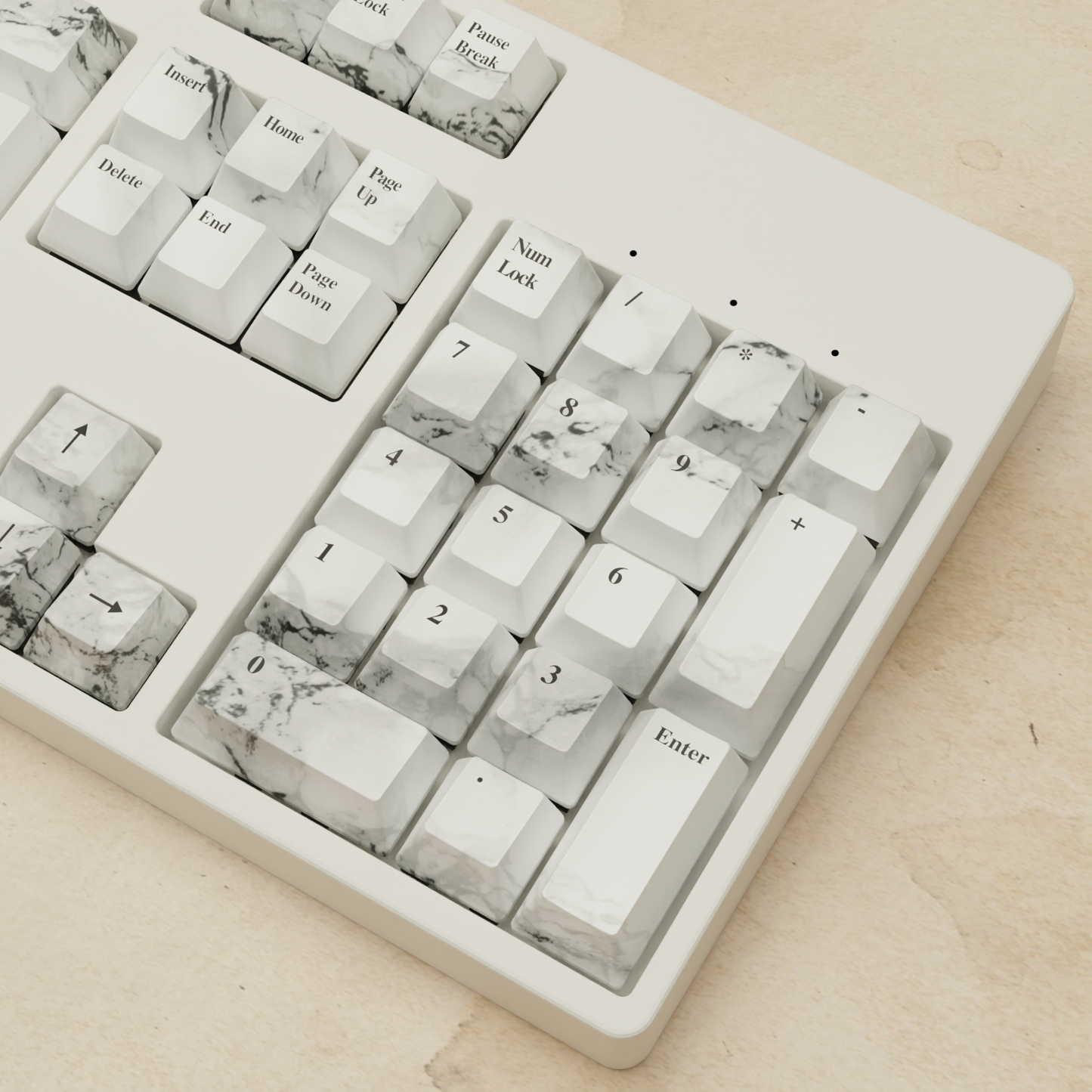 Alpha 108 - 100% Marble Mechanical Keyboard
