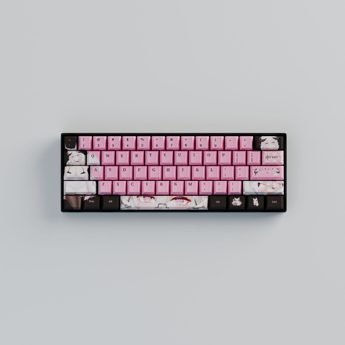 Fraeya 60% RGB Mechanical Keyboard + Keycaps(Collabs)
