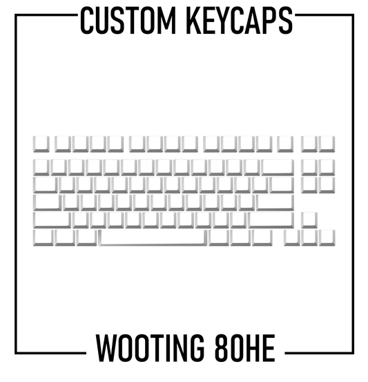 80% Wooting Custom Keycaps Set ( ANSI | 84 Keys ) - Goblintechkeys