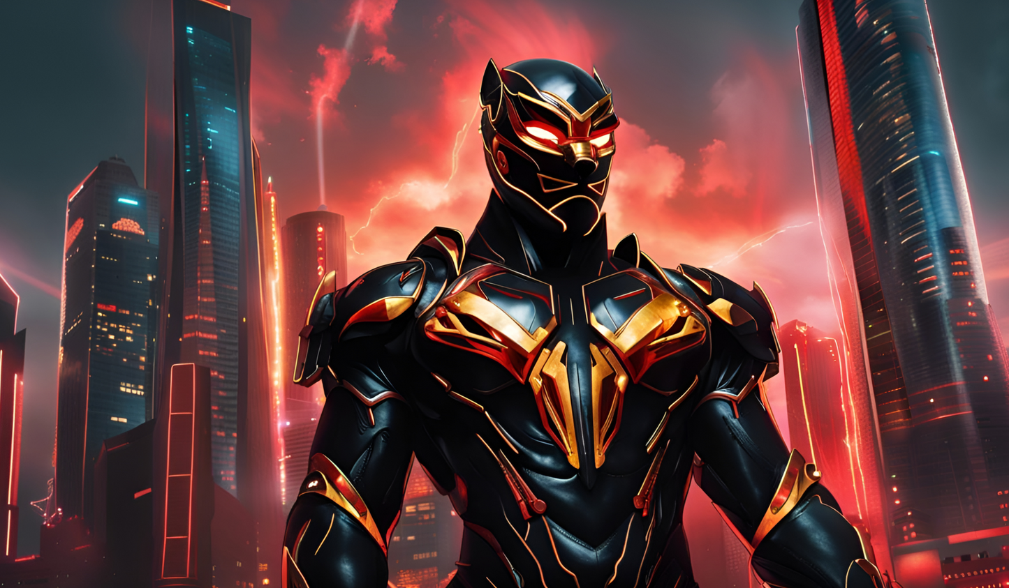 Cyborg Panther | Custom Artisan Mousepad | Gaming & Office Desk Mat