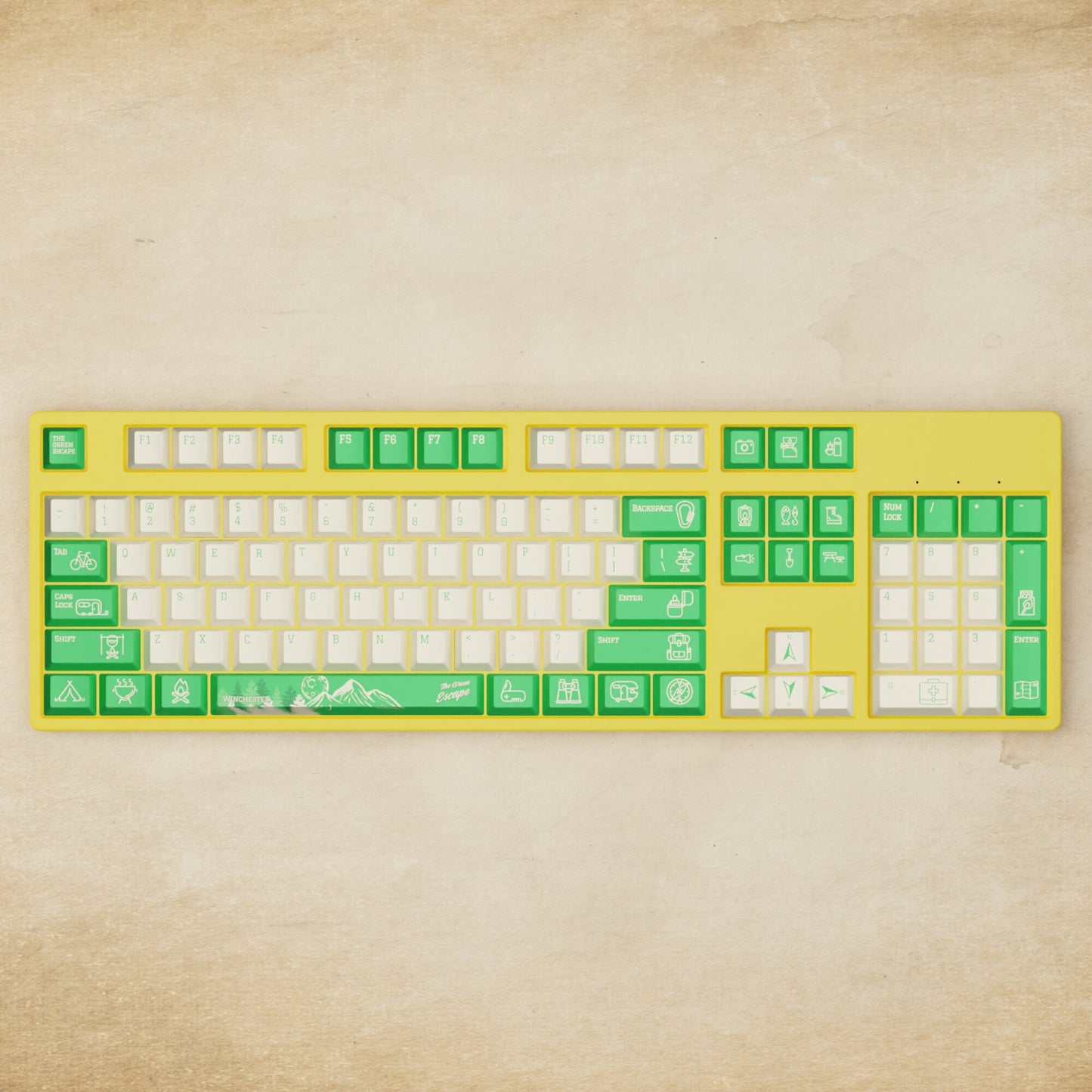 Alpha 108 - 100% Outdoor Mechanical Keyboard