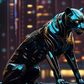 Panther in Metal Gear | Custom Artisan Mousepad | Gaming & Office Desk Mat