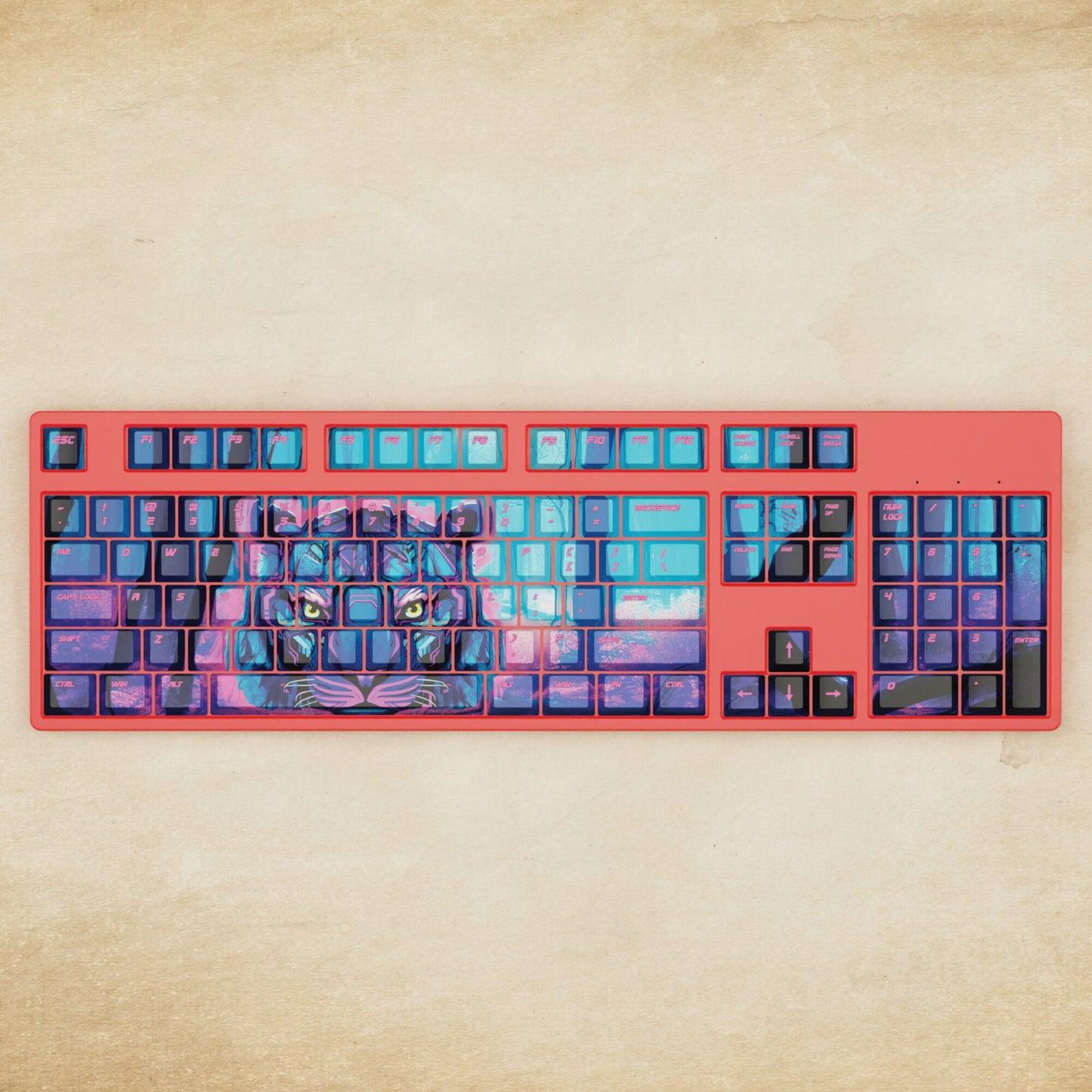 Alpha 108 - 100% Cyber Tiger Mechanical Keyboard