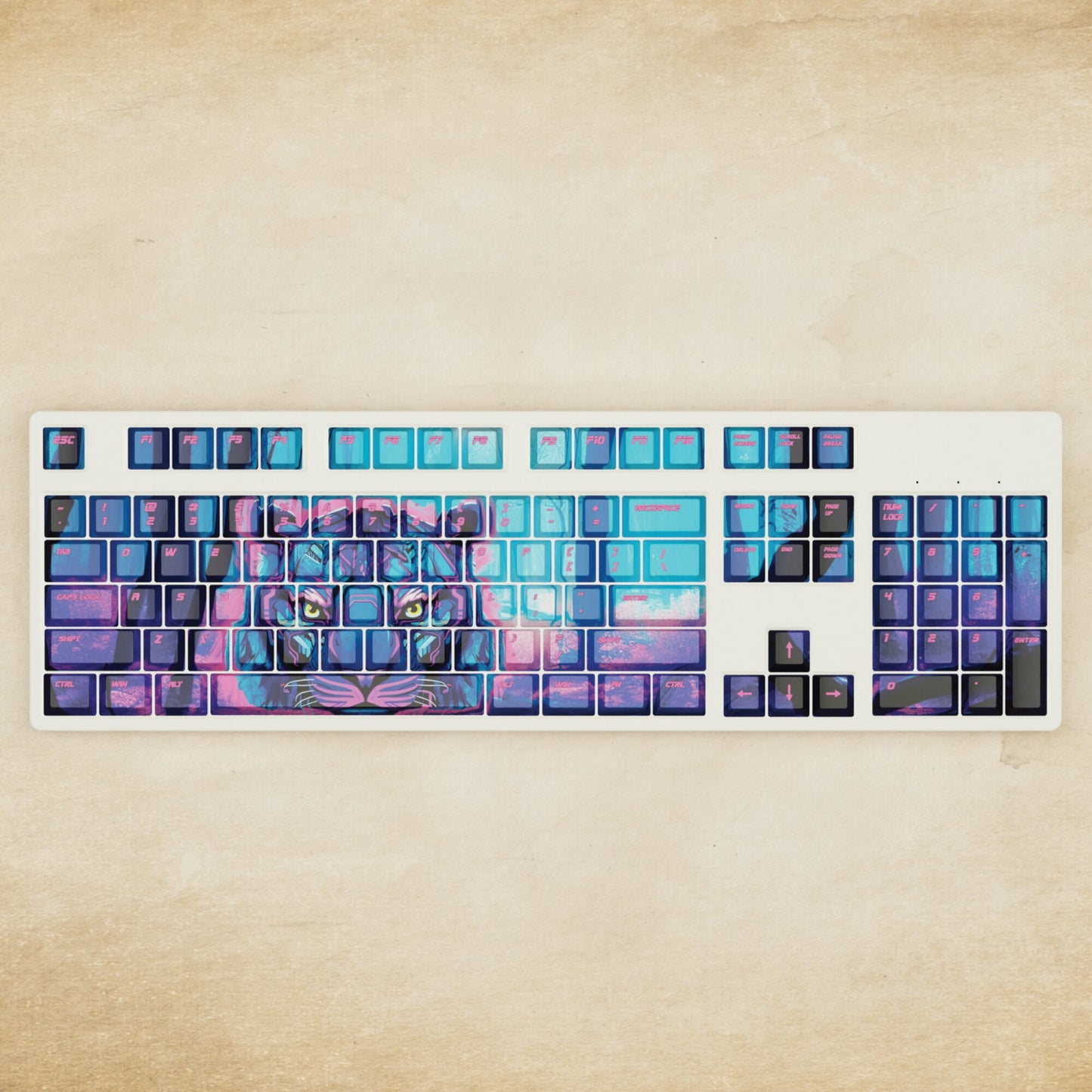 Alpha 108 - 100% Cyber Tiger Mechanical Keyboard