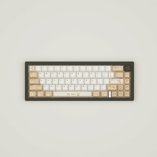 Corgi Lover Design Keycaps and Mechanical Keyboard - Goblintechkeys
