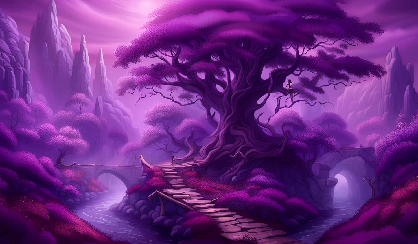 Fantasy Realm | Custom Artisan Mousepad | Gaming & Office Desk Mat