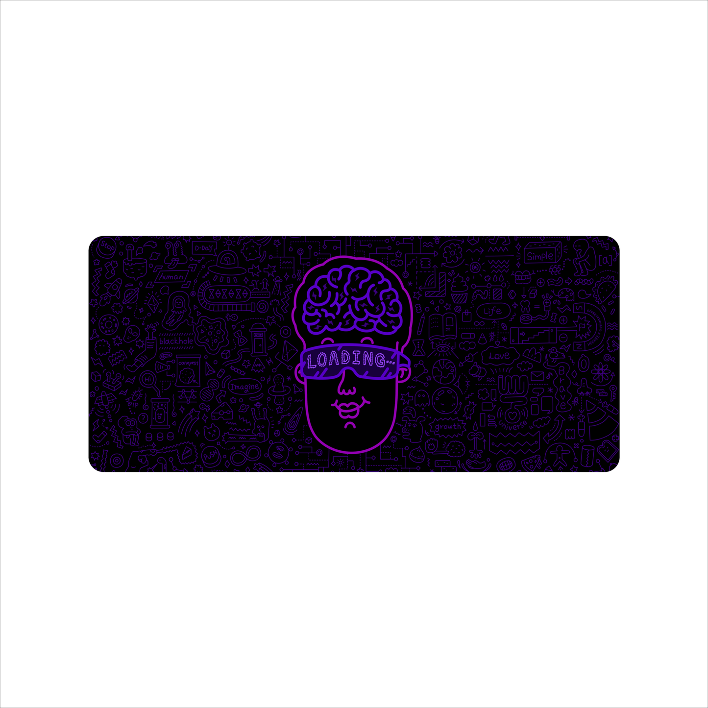 HEEHEE Design B Deskmat (Collabs) - Goblintechkeys