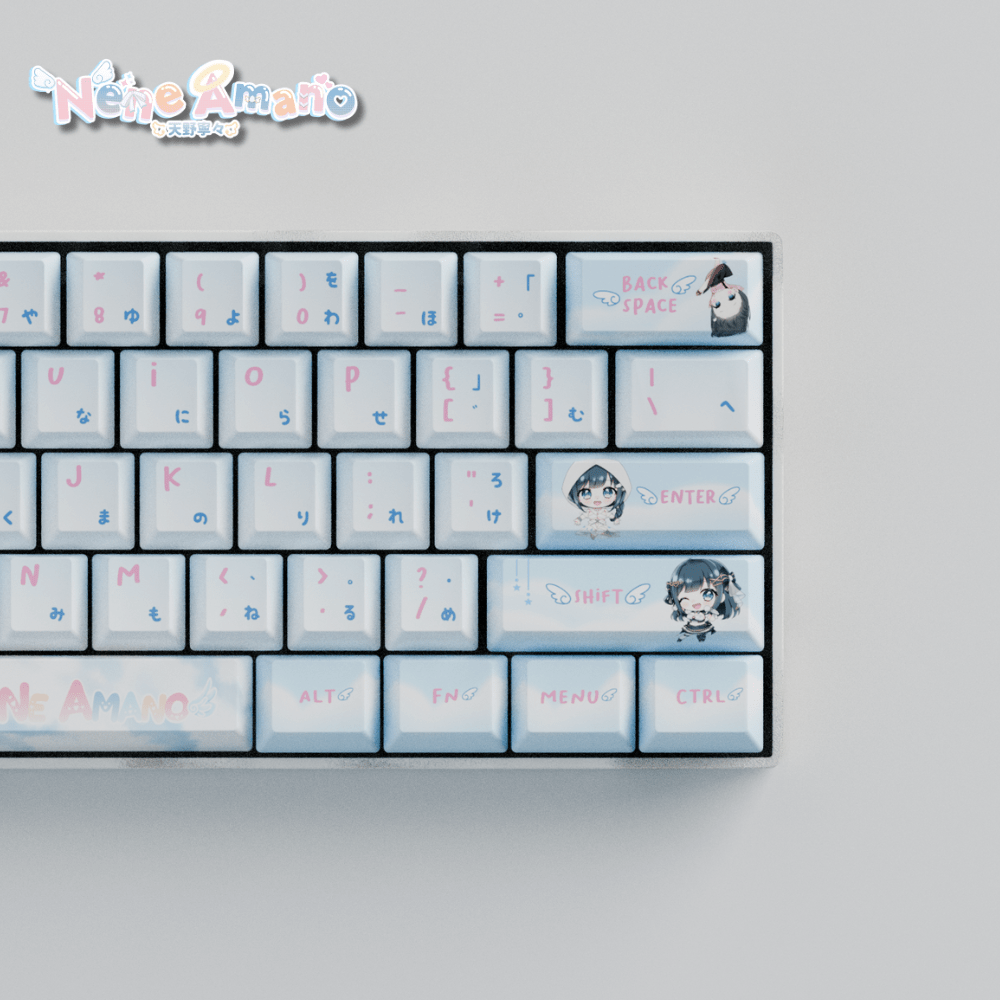 Nene Amano Celestial Harmony 60% Mechanical Keyboard (Collabs) - Goblintechkeys