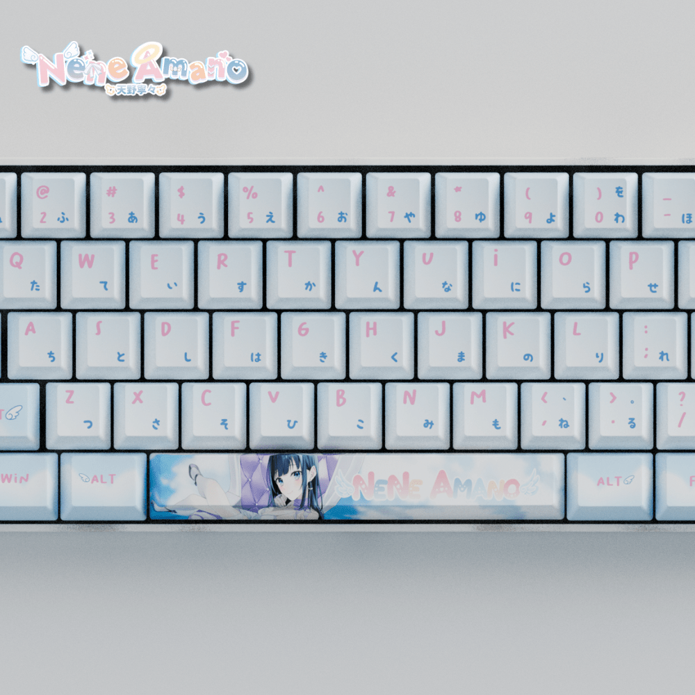 Nene Amano Celestial Harmony 60% Mechanical Keyboard (Collabs) - Goblintechkeys