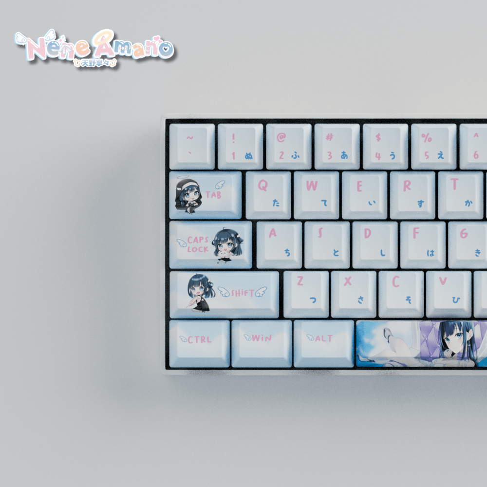 Nene Amano Celestial Harmony 60% Mechanical Keyboard (Collabs) - Goblintechkeys