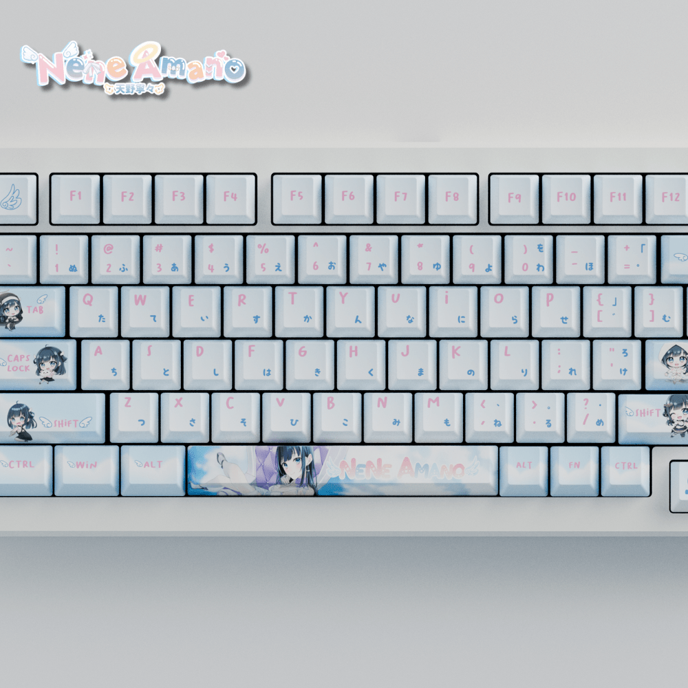 Nene Amano Celestial Harmony 75% RGB Mechanical Keyboard(Collabs) - Goblintechkeys