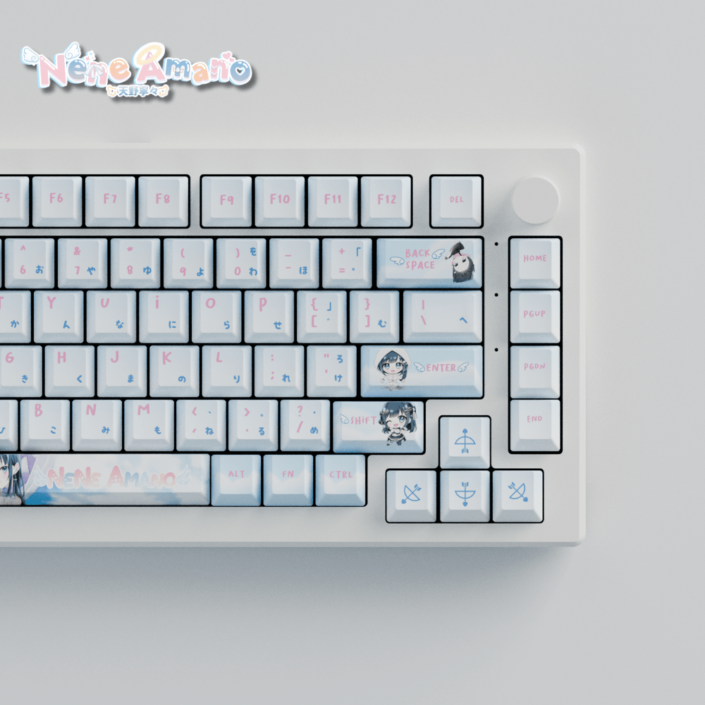 Nene Amano Celestial Harmony 75% RGB Mechanical Keyboard(Collabs) - Goblintechkeys