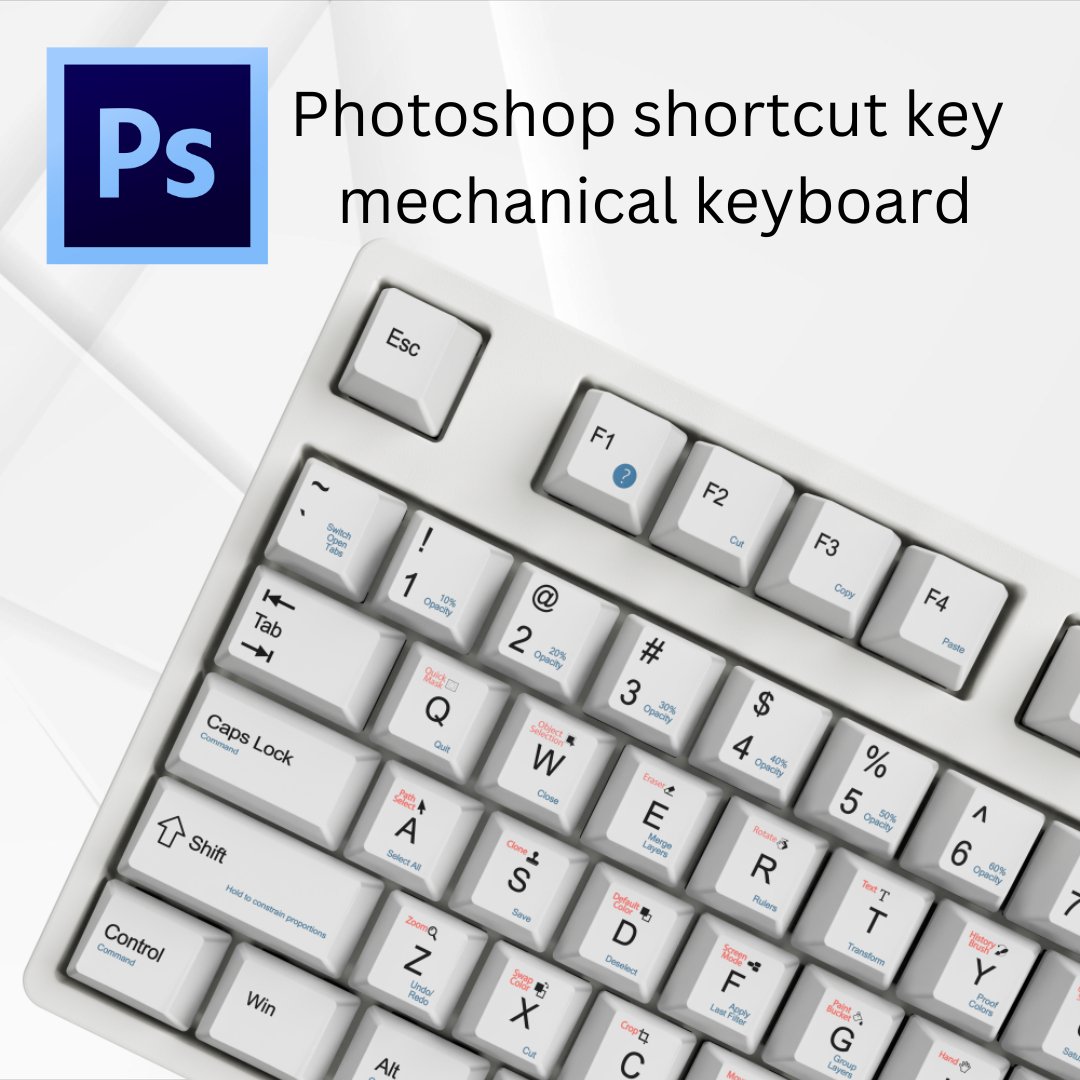 Photoshop Shortcut Key Mechanical Keyboard(Win & Mac) – Goblintechkeys