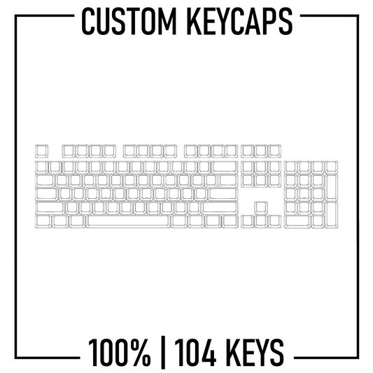 100% keyboard Custom PBT Keycap set ( ANSI | 104 Keys ) - Goblintechkeys