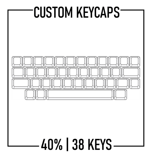 40% Keyboard Custom Keycaps ( ANSI | 38 Keys ) - Goblintechkeys