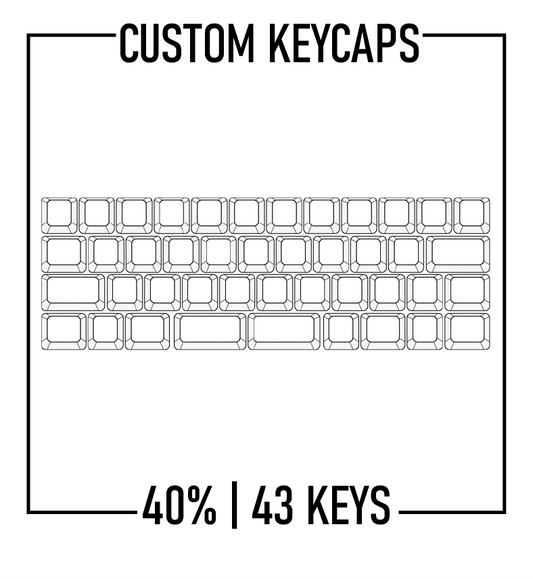 40% Keyboard Custom Keycaps ( ANSI | 43 Keys ) - Goblintechkeys