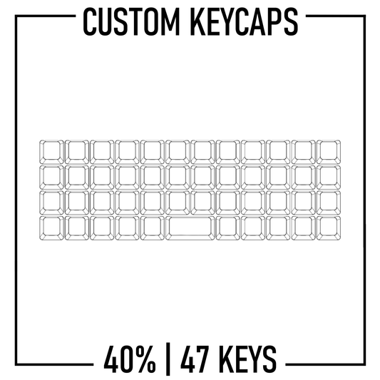 40% Keyboard Custom PBT Keycap set ( ANSI | 47 Keys ) - Goblintechkeys