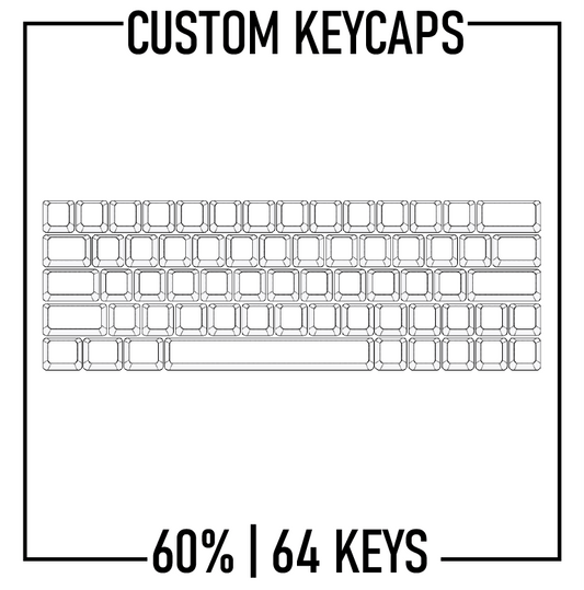 60% Keyboard Custom Keycaps( ANSI | 64 Keys ) - Goblintechkeys