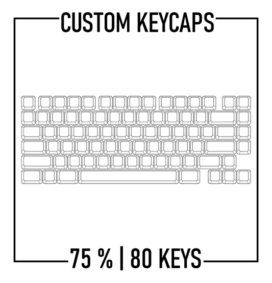 75% Keyboard Custom Keycaps ( ANSI | 80 Keys ) - Goblintechkeys