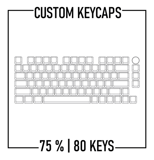 75% Keyboard Custom Keycaps ( ANSI | 80 Keys ) - Goblintechkeys
