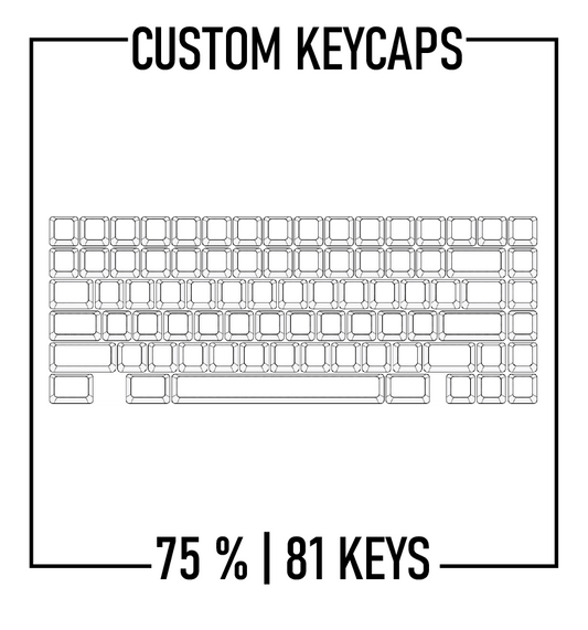 75% Keyboard Custom Keycaps ( ANSI | 81 Keys ) - Goblintechkeys
