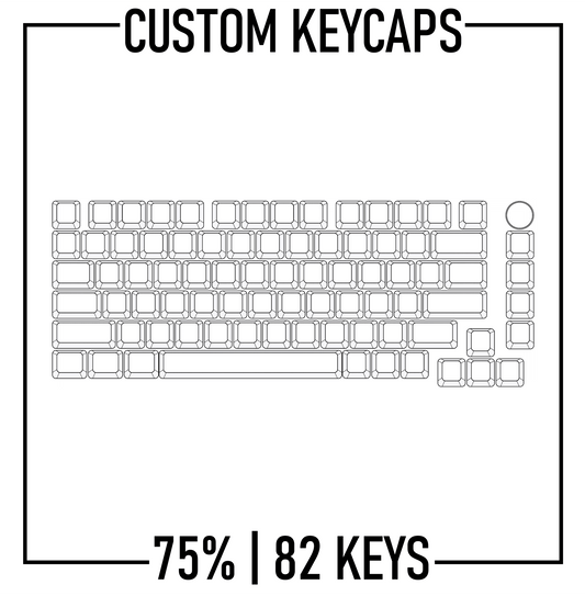 75% Keyboard Custom Keycaps ( ANSI | 82 Keys ) - Goblintechkeys