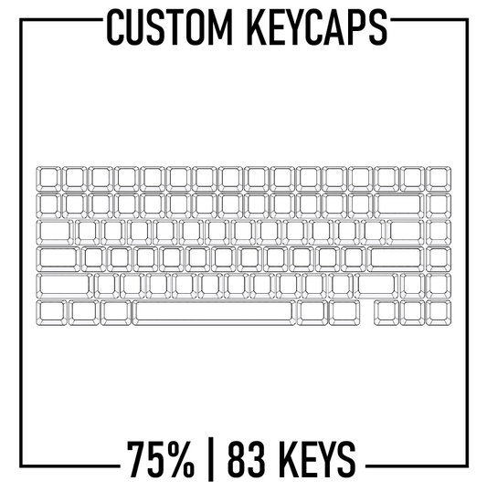 75% Keyboard Custom Keycaps ( ANSI | 83 Keys ) - Goblintechkeys