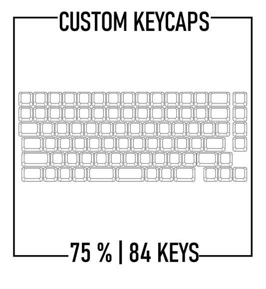 75% Keyboard Custom Keycaps ( ANSI | 84 Keys ) - Goblintechkeys