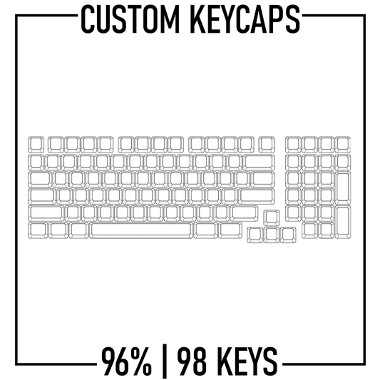 96% Keyboard Custom Keycaps ( ANSI | 98 Keys ) - Goblintechkeys