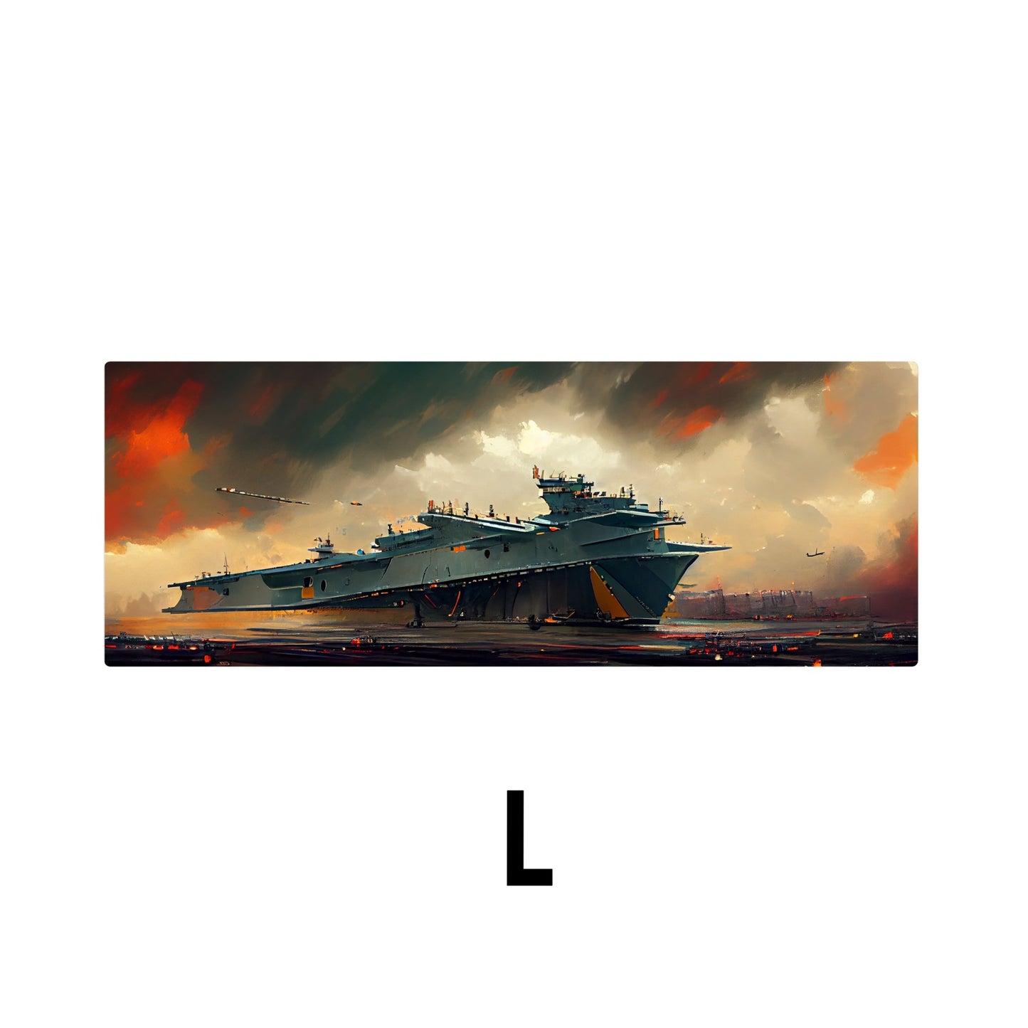 Aircraft Carrier Desk Mat | Mouse Pad | Gaming & Office Desk Mat - Goblintechkeys