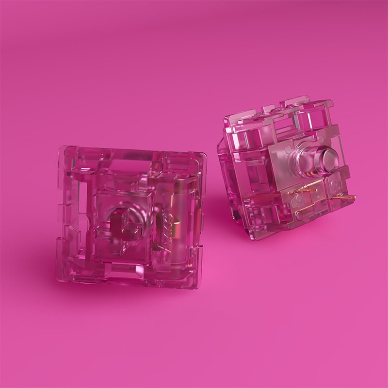 Akko Switches - CS Crystal Wine Red Switches (45pcs) - Goblintechkeys