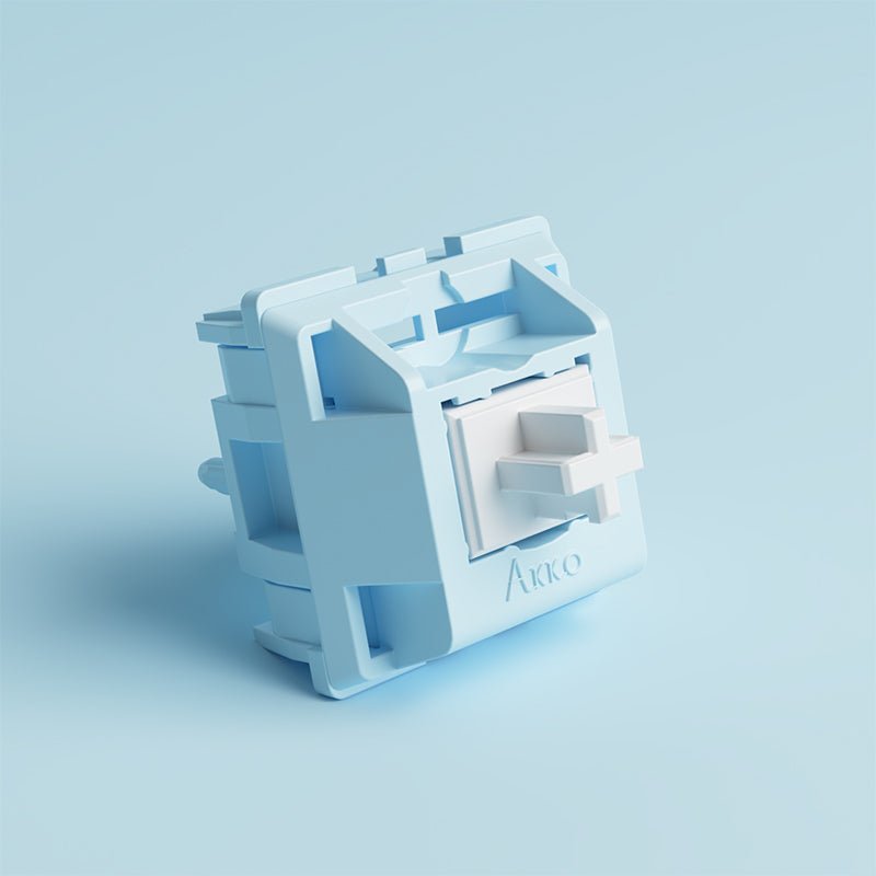 Akko Switches - CS Snow Blue Gray Switches (45pcs) - Goblintechkeys