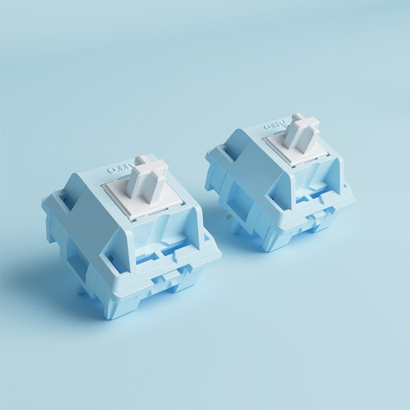 Akko Switches - CS Snow Blue Gray Switches (45pcs) - Goblintechkeys