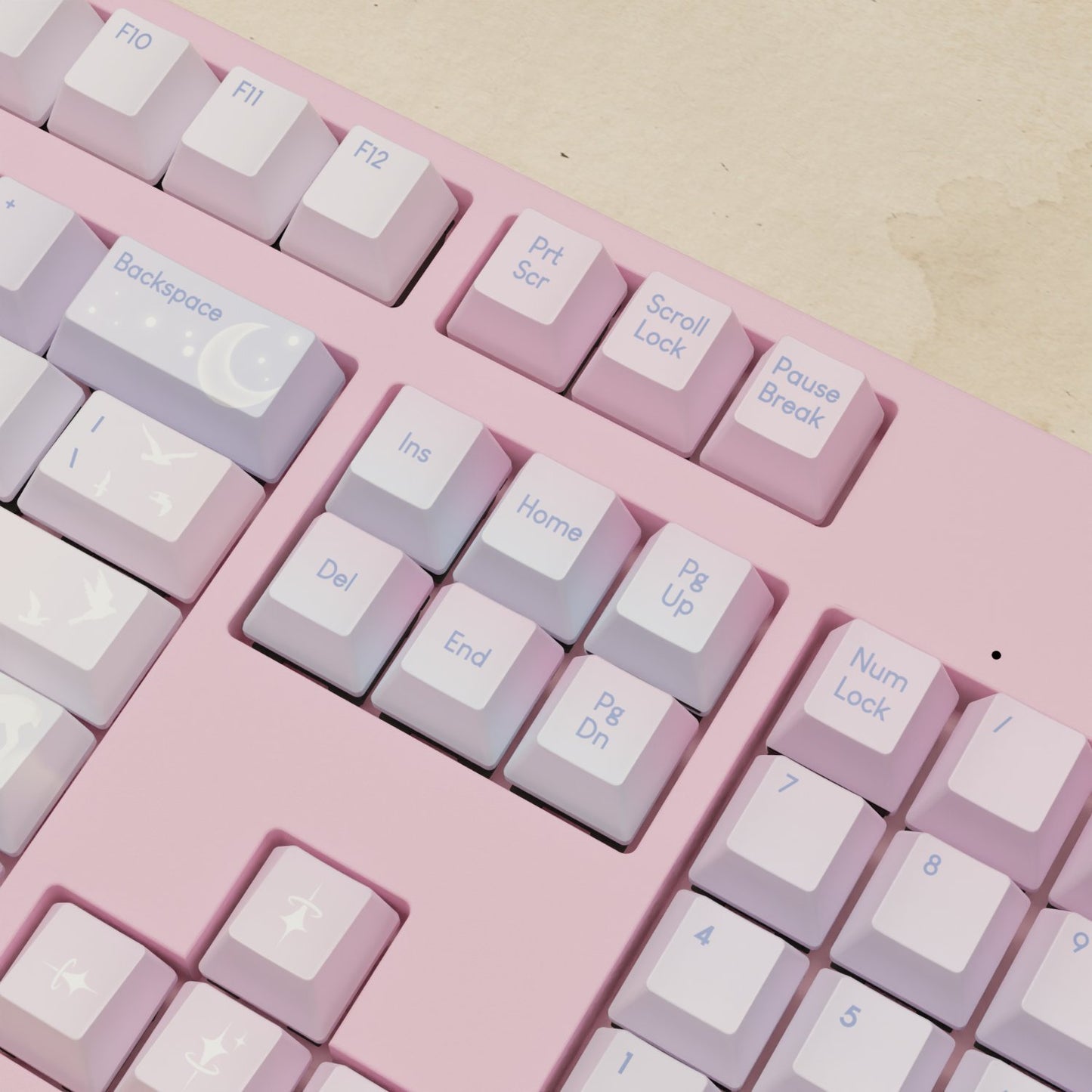 Alpha 108 - 100% Aesthetic Sky Mechanical Keyboard - Goblintechkeys