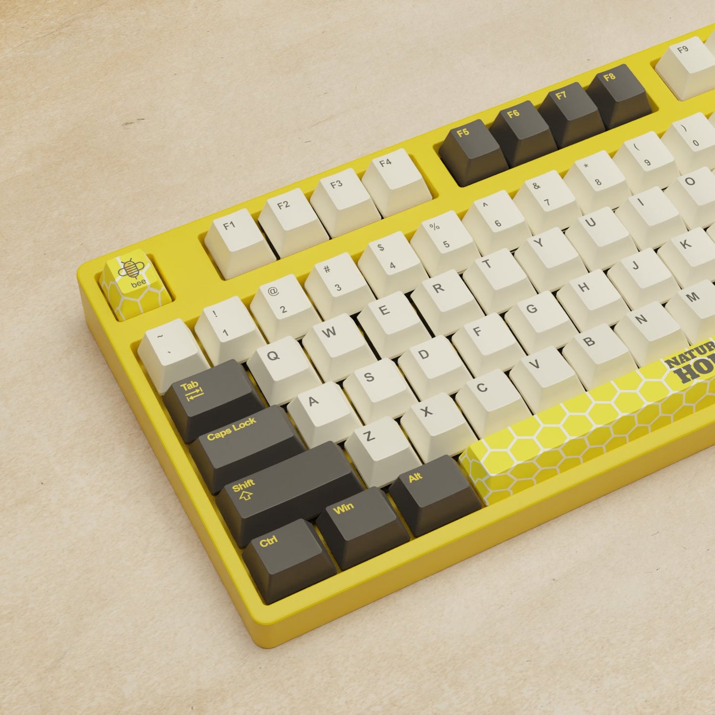 Alpha 108 - 100% Bee Mechanical Keyboard - Goblintechkeys