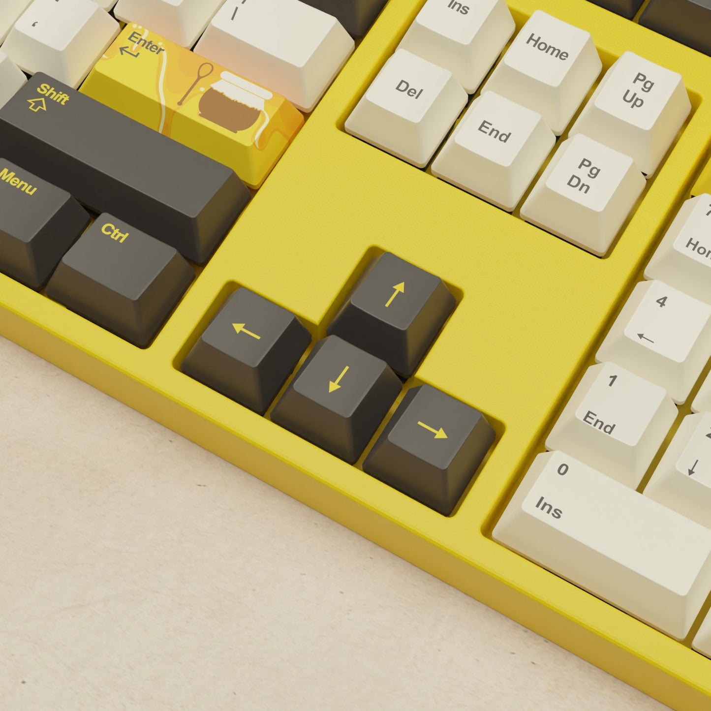 Alpha 108 - 100% Bee Mechanical Keyboard - Goblintechkeys