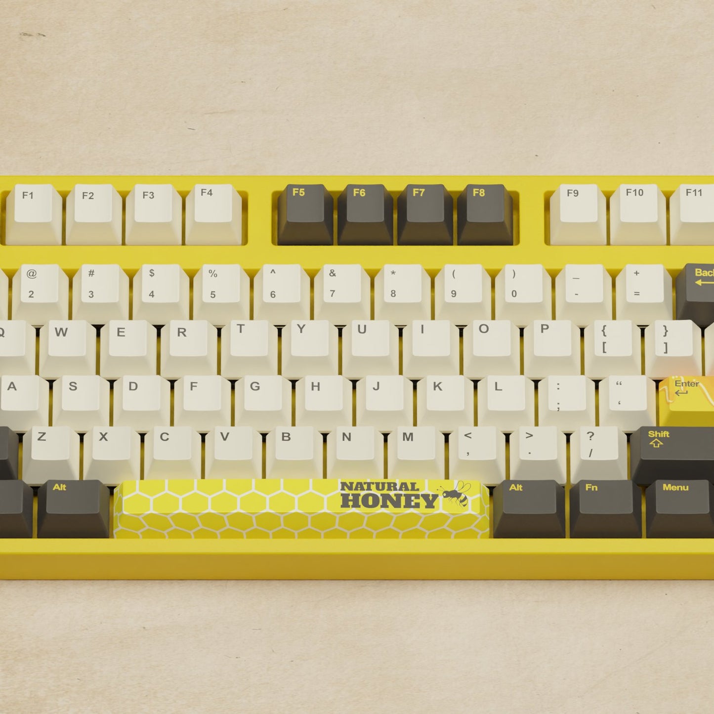 Alpha 108 - 100% Bee Mechanical Keyboard - Goblintechkeys