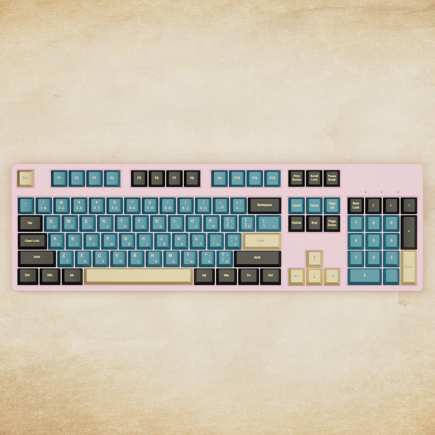 Alpha 108 - 100% Blue Samurai Mechanical Keyboard - Goblintechkeys