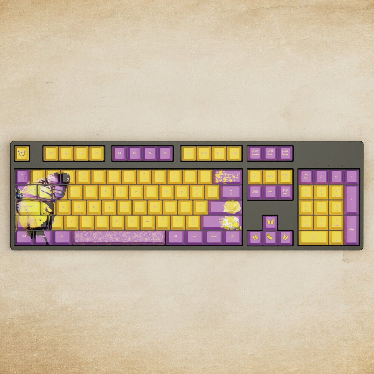 Alpha 108 - 100% Butterfly Mechanical Keyboard - Goblintechkeys