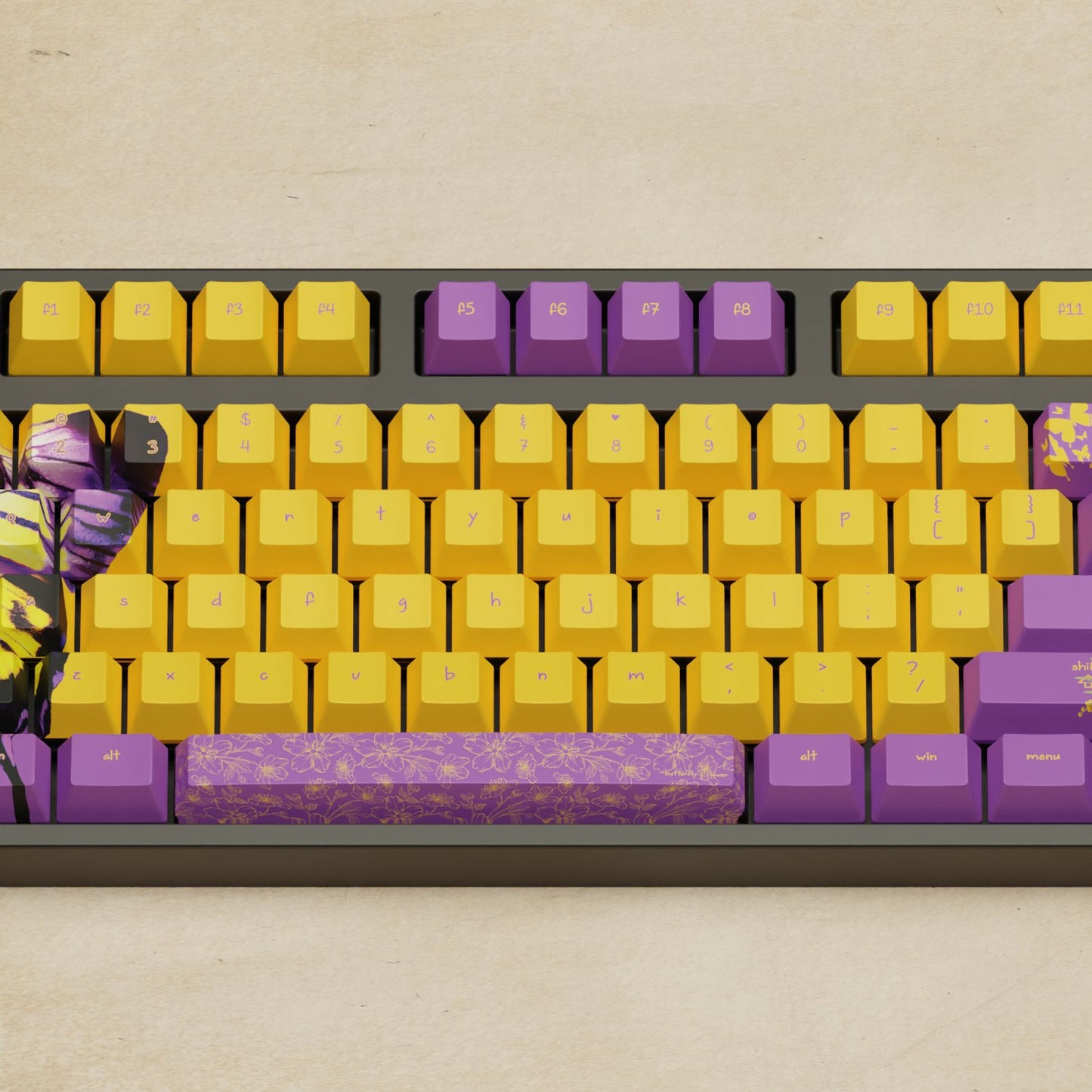 Alpha 108 - 100% Butterfly Mechanical Keyboard - Goblintechkeys