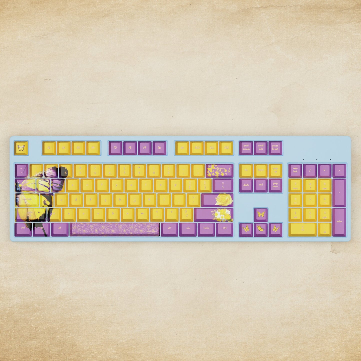 Alpha 108 - 100% Butterfly Mechanical Keyboard - Goblintechkeys