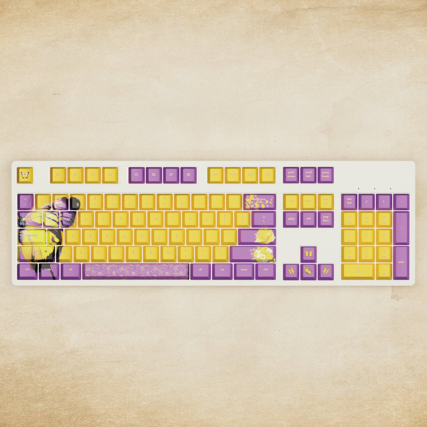 Alpha 108 - 100% Butterfly Mechanical Keyboard - Goblintechkeys