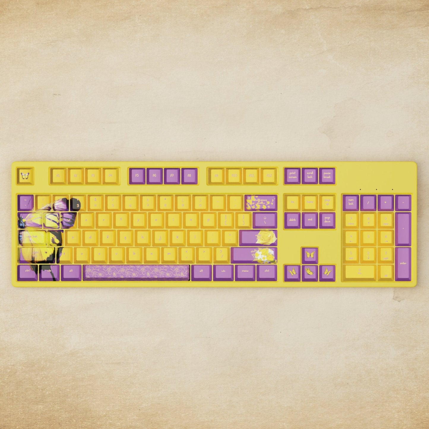 Alpha 108 - 100% Butterfly Mechanical Keyboard - Goblintechkeys
