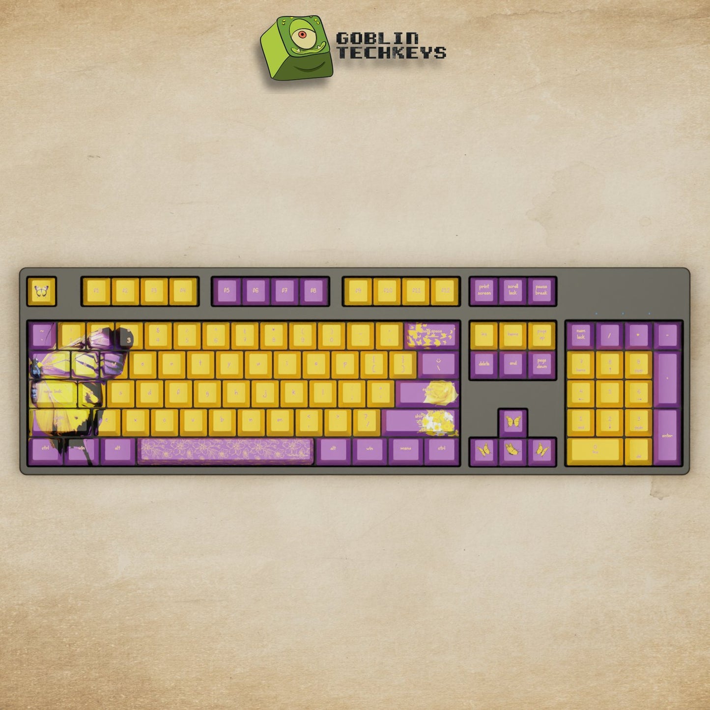 Alpha 108 - 100% Butterfly Mechanical Keyboard - Goblintechkeys