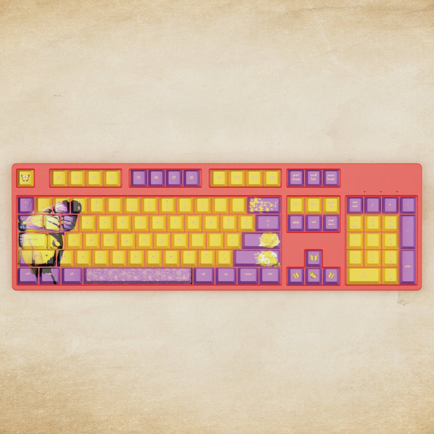 Alpha 108 - 100% Butterfly Mechanical Keyboard - Goblintechkeys