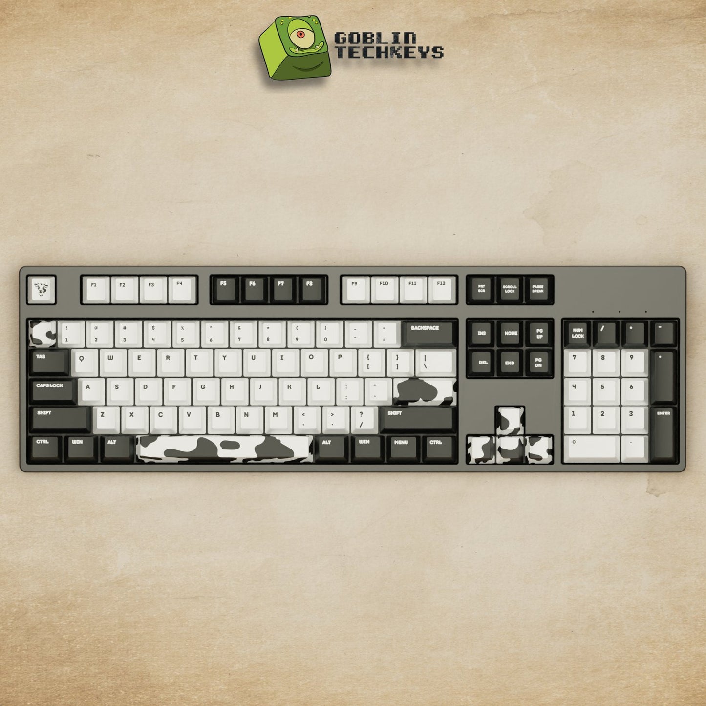 Alpha 108 - 100% Cow Mechanical Keyboard - Goblintechkeys