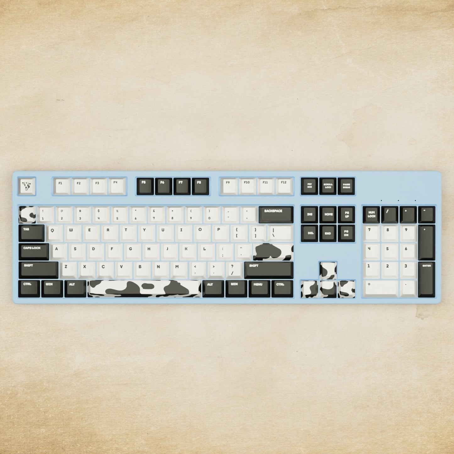Alpha 108 - 100% Cow Mechanical Keyboard - Goblintechkeys