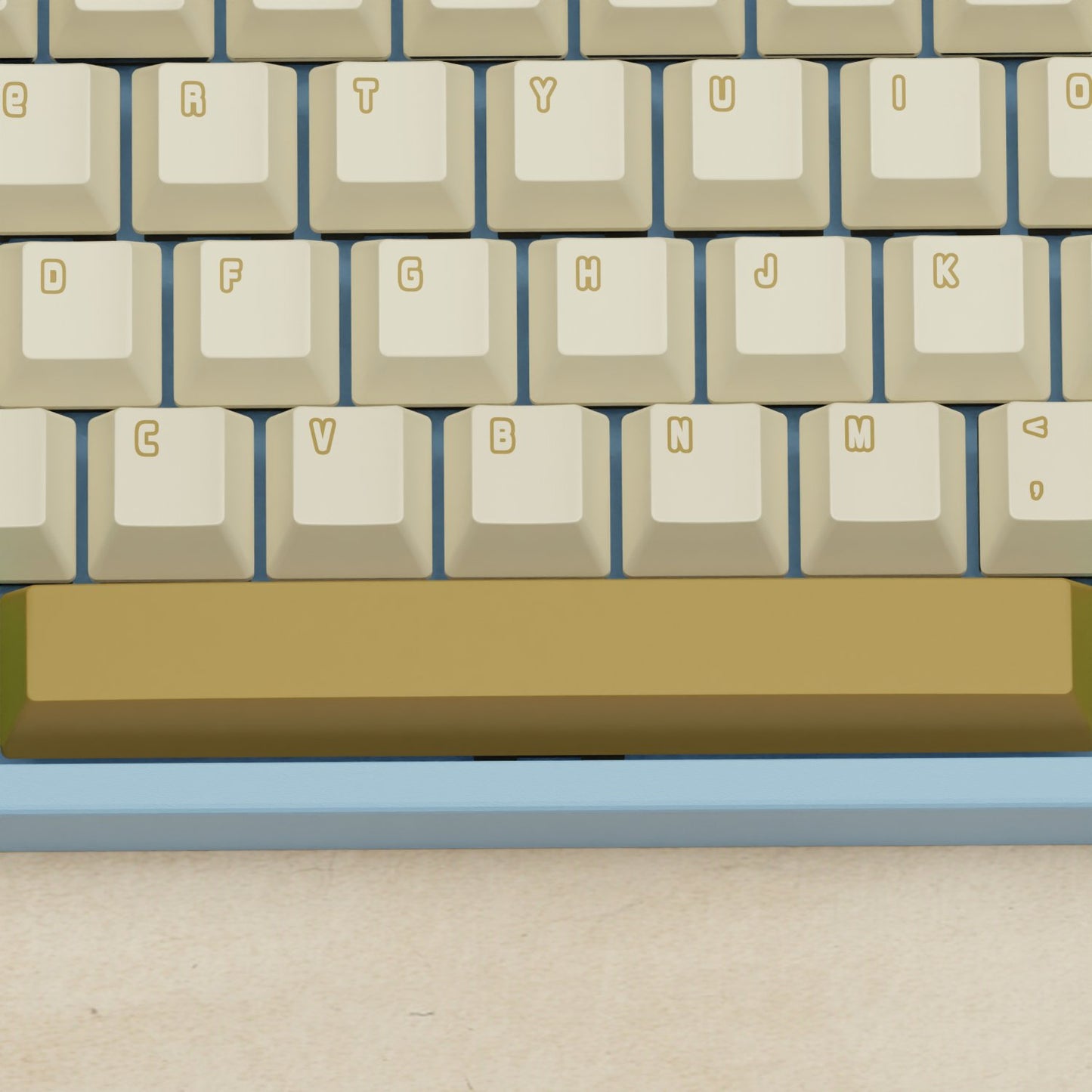 Alpha 108 - 100% Creamy Green Mechanical Keyboard - Goblintechkeys